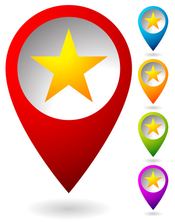 Star graphics - Star, favorite Icon, 5-pointed star. Vectorのイラスト素材