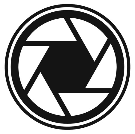 Shutter icon, shutter symbol for photography concepts. Vector.の写真素材