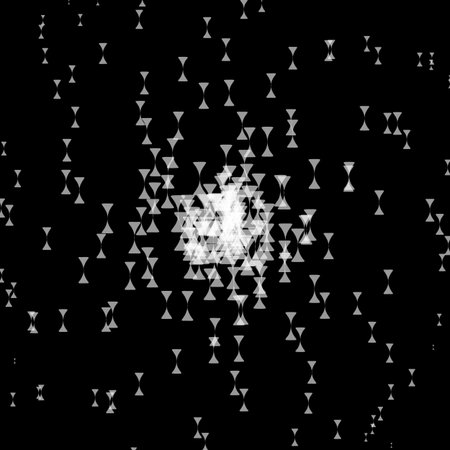 Scattered abstract shapes artistic, abstract vector. (transparent shapes)