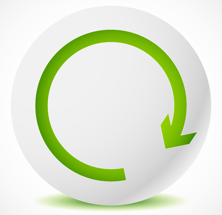 Circular arrow clockwise. Editable vector. Arrow icon, arrow button.のイラスト素材