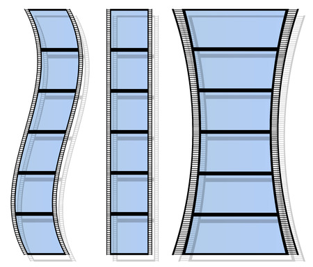 Film strip vector graphics for photography conceptsのイラスト素材