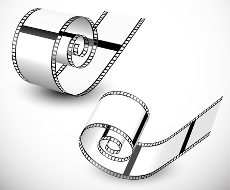 Film strip vector graphics for photography conceptsのイラスト素材