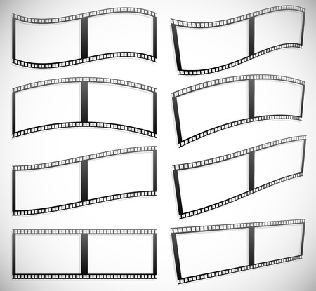 Film strip vector graphics for photography conceptsのイラスト素材