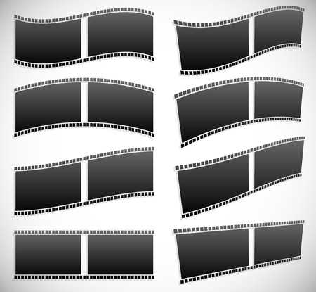Film strip vector graphics for photography conceptsのイラスト素材