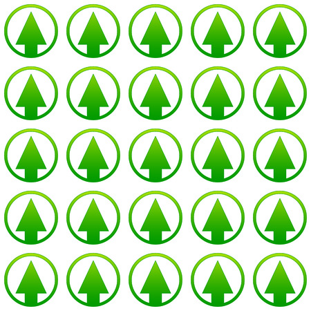 Simple pine tree repeatable pattern. editable vector.のイラスト素材