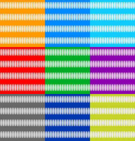 Vector patterns with oval shapes. seamlessly repeatableのイラスト素材