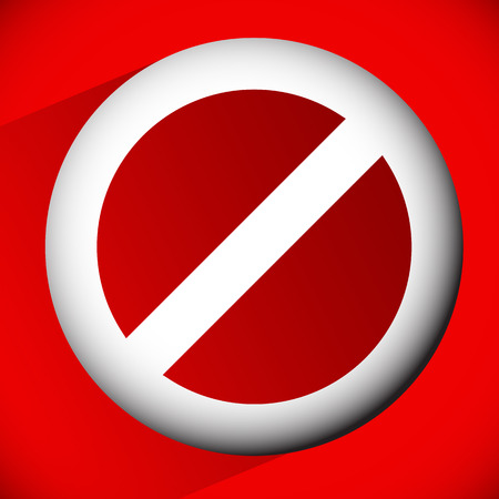 Prohibition, restriction, no entry sign. For no access, prevention themes.のイラスト素材