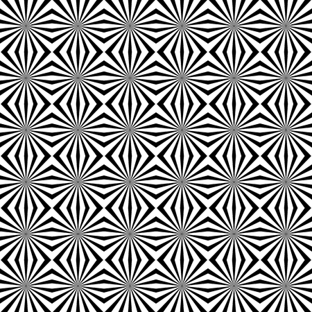 Seamless pattern with radiating lines, starburst texture. Vector art.のイラスト素材