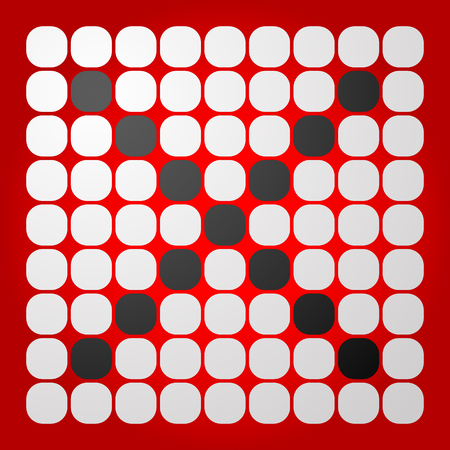 Red cross, x shape, x letter for restriction, remove, delete themes.のイラスト素材