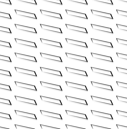 Repeatable pattern with rectangular square shapes. Monochrome abstract backgroundのイラスト素材