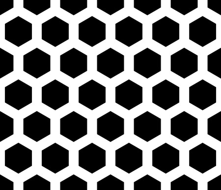 Seamless monochrome pattern, background with octagon shapes.のイラスト素材