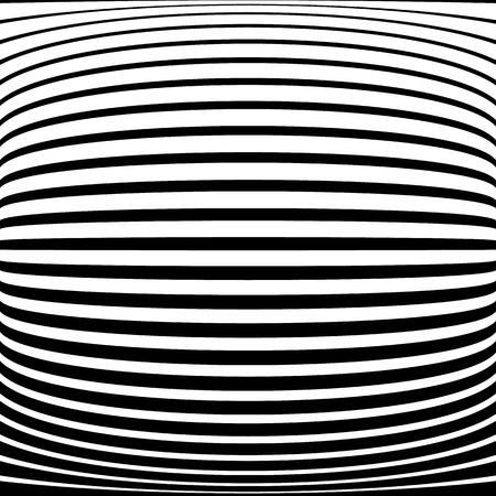 Warped, distorted lines abstract monochrome pattern / background. For your designsのイラスト素材