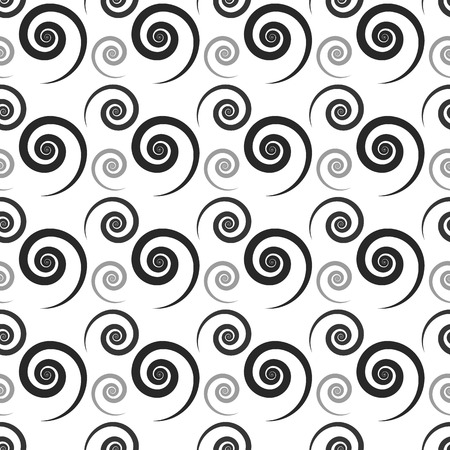 Monochrome, seamlessly repeatable pattern, abstract black and white background. Vector.のイラスト素材
