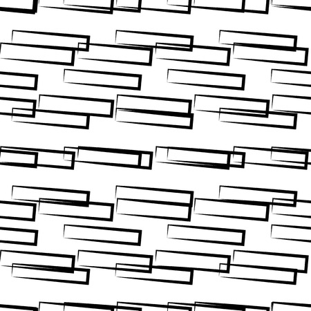 Abstract seamless geometric background / pattern. Monochrome repeatable vector texture.のイラスト素材