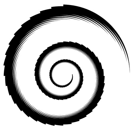 Abstract spiral, swirl, twirl element. Editable vector graphic.のイラスト素材