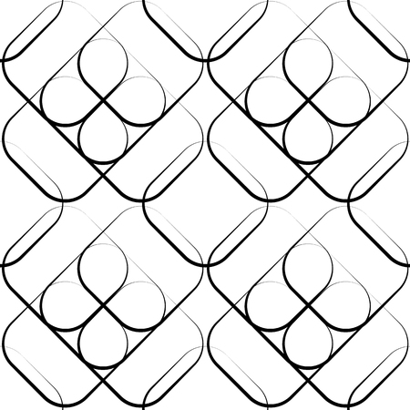 Squares abstract repeatable geometric pattern. monochrome backgroundのイラスト素材