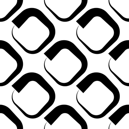 Squares abstract repeatable geometric pattern. monochrome backgroundのイラスト素材