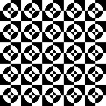 Abstract checkered, marble-like seamless monochrome pattern, backgroundのイラスト素材