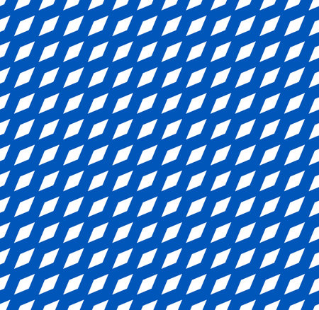 Simple seamless pattern with tilted rhombus shapes. Minimal monochrome repeatable pattern.のイラスト素材