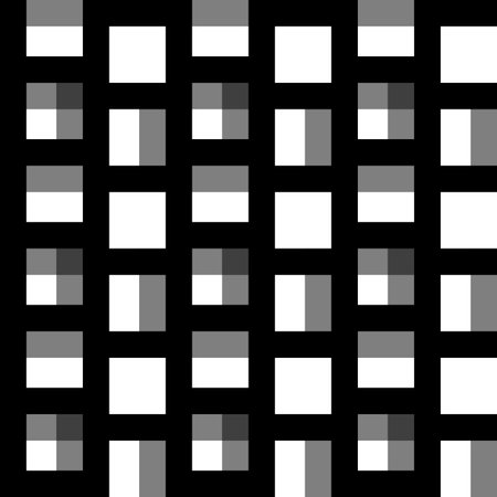 Repeatable pattern with squares. Geometric cellular grid, mesh pattern.