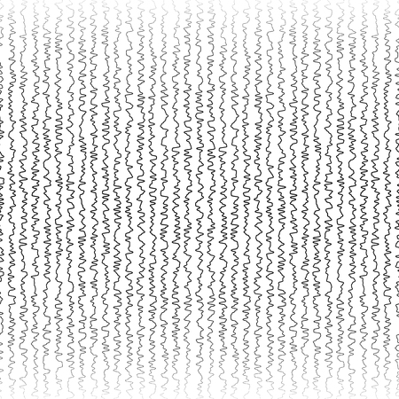 Vertical jagged, irregular lines pattern. Abstract monochrome random lines. (Horizontally repeatable.)のイラスト素材
