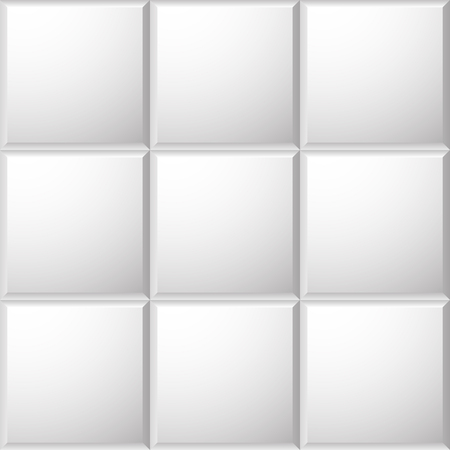 Beveled ceramic tiles pattern. seamlessly repeatable grayscale backgroundのイラスト素材