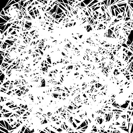 Grungy, dense abstract, geometric pattern. Rough, scratchy texture.のイラスト素材