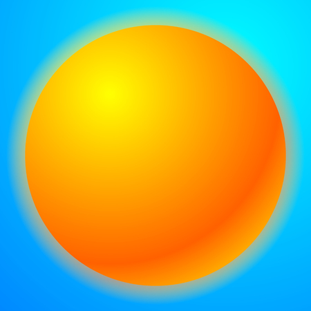 Sun graphics with bright gradient fill. Graphic for summer, solarium, happiness or rellated themeのイラスト素材