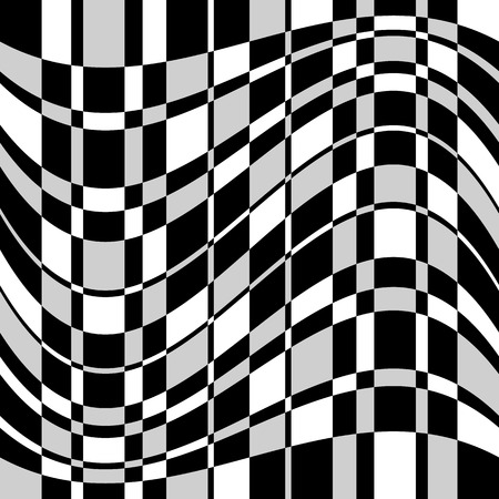 Checkered, squared mosaic pattern. Abstract geometric illustration.のイラスト素材