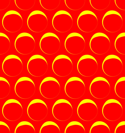 Seamless pattern with outline circles. Pop art colors.のイラスト素材