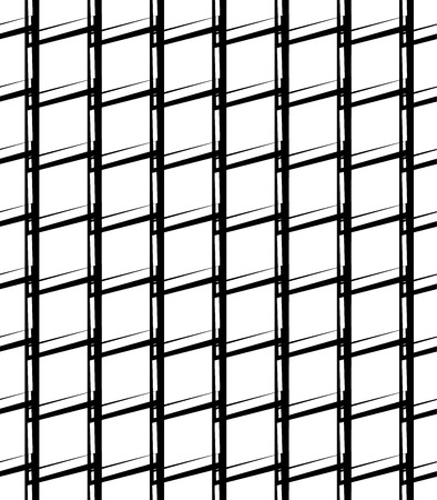 Simple monochrome grid, mesh pattern. Seamlessly repeatable.のイラスト素材