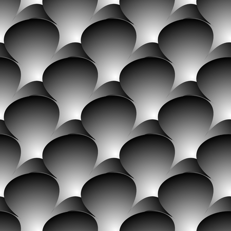 Abstract repeatable background, pattern. Monochrome vector texture.のイラスト素材