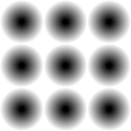 Simple seamless pattern with fading circles. Monochrome background.のイラスト素材