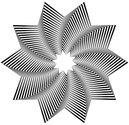 Concentric, rotating spiral element. Vector illustration.のイラスト素材