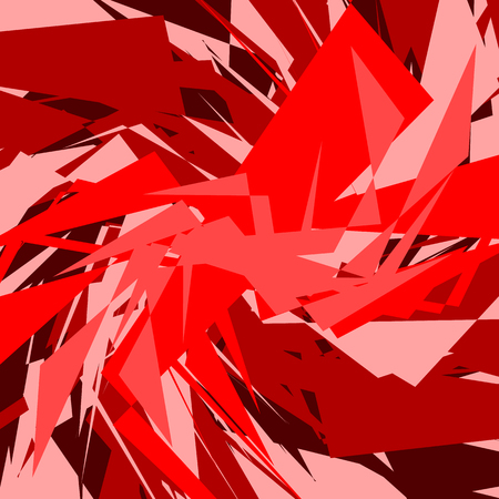 Abstract edgy background(s). Monochrome geometric image with scattered, random overlapping edgy shapes in square formatのイラスト素材