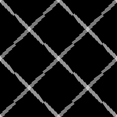Seamlessly repeatable geometric pattern - Abstract monochrome background, textureのイラスト素材