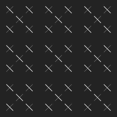 Seamlessly repeatable geometric pattern - Abstract monochrome background, texture