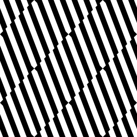 Seamlessly repeatable geometric pattern - Abstract monochrome background, textureのイラスト素材