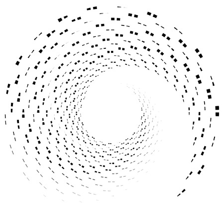 Inward spiral of rectangles. abstract geometric design element.のイラスト素材
