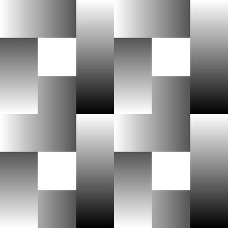 Overlapping rectangles seamless pattern. Lamella, mosaic greyscale monochrome patternのイラスト素材