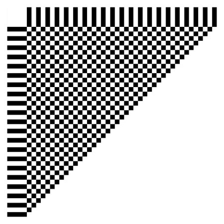 Abstract checkered geometric element, structure on whiteのイラスト素材