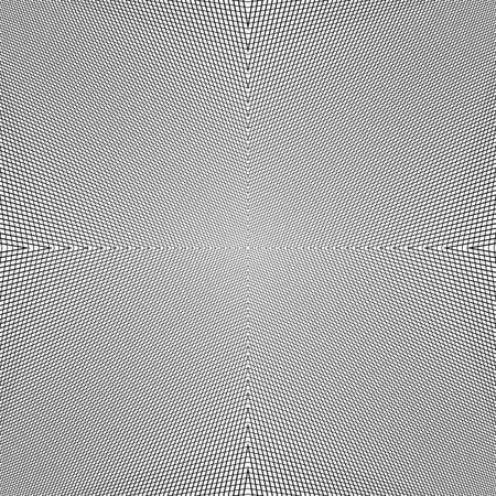 Grid of dynamic lines. Seamlessly repeatable mesh pattern. Distorted, warped cellular, reticulated...