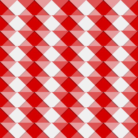 Irregular mosaic, grid repeatable background / pattern - Geometric square tiles pattern