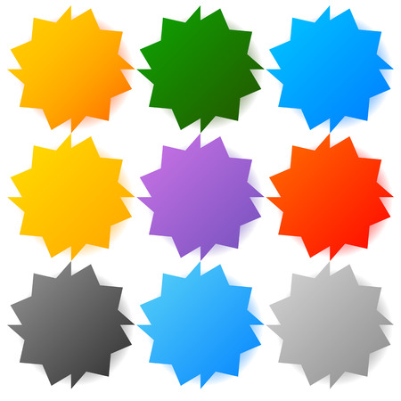 Button , badge backgrounds with modern smooth colorsのイラスト素材