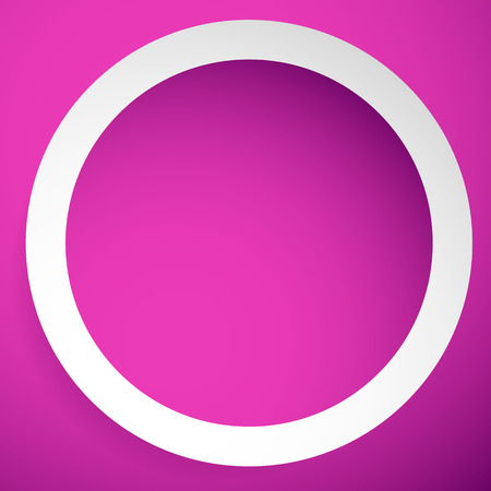 Bright orb, sphere, circle background with blank space. Monochrome circle icon.のイラスト素材