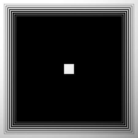 Radiating, expanding squares. Geometric monochrome, black and white elementのイラスト素材