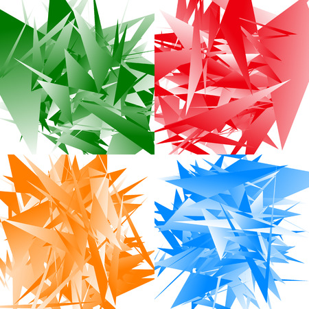 Grungy, edgy texture with random elements - Abstract illustrationのイラスト素材