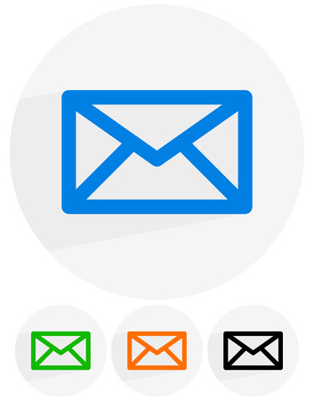 email, letter, envelope symbols. communication, contact, support iconのイラスト素材