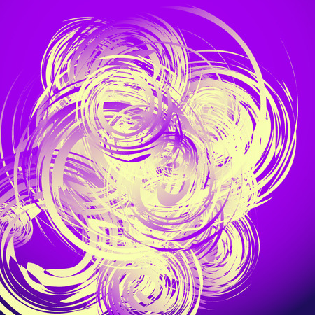 Geometric abstract art with random irregular spiralsのイラスト素材