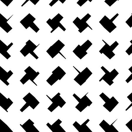 Abstract repeatable geometric monochrome (grayscale) pattern, textureのイラスト素材